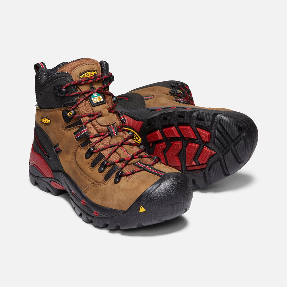 Keen Arbetskängor Herr Bruna/Svarta - Csa Hamilton Waterproof (Carbon-Fiber Toe) - 428910MZH